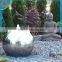 garden ornaments landscaping mirror surface stainless steel ball fountain
