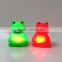 Floating rubber bath stand frog toy with led flashing light