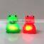 Floating rubber bath stand frog toy with led flashing light