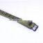 3.8cm Two Holes Camouflage Cotton Tape Durable Cheap Fabric Belt