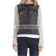 2015 front button double side pockets denim women jacket with hood JXQ1038