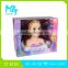 2016 New Item! Eco-friendly Vinyl Half body Tangled Hair Washer +Cosmetics kid Salon toys ZT8730