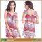 Women's Modest Floral Print Swimwear Shaping Body Beach Bathing Suits