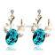 Hallowmas Colorful Stone Earrings Accessory Finest Deer Animal Stud Earrings For Western People