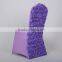 Purple Rosette Chair Covers For Wedding Party Hotel