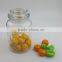 New Design Embossed Glass Canister Jar with Lid