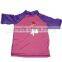 Kids Short Sleeve Rash Shirts Tops with uv50+ for Watersports