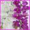 9 heads purple artificial latex phalaenopsis orchids