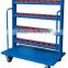 a mobile rack trolley with roller wheels to put CNC cutting tools