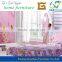 latest pink color kids bedroom furniture double bed for girl