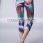 Women Polyester Yoga Fitness Wear Full Print Tight Workout Leggings