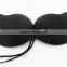 2016HOT SELL!!! invisible push up cloth silicone bra with string