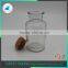 Clear Glass Oil/Vinegar Bottle With Wooden Plug