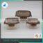 Three-piece sets glass food storage containers