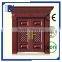 Round Transom Attached Wrought Iron Entrance Double Door