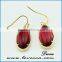 Good price top grade women wholesale gold brass stud gemstone earrings