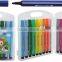 2016 promotion triangel imprint color pens PP box set