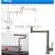 modern SUS casting faucet/pull out lateral kitchen faucet