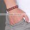 8.6 inch 316 L stainless steel red and black biker chain bracelet