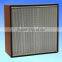 2015 Dongguan air purifier wood frame industrial hepa pleat filter