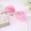 New design big bowknot elastic hair band pupolar in market