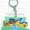China custom rubber keyring factory