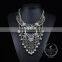 high quality vintage rhinestone chunky statement necklace tin alloy fashion women pendant necklace 6390109