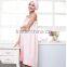pink lady thick and big hotel bath towel coat