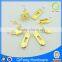 Qifeng hardware 6pcs zinc alloy handbag accessories in light gold color