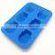 Promotional gift 6 Cups snowman shape Silicone Cake Pan Mold