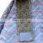 2016 Summer Style Chevron Patterns Super Soft Personalized Lt Grey Canopy Car Seat Cover