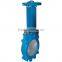 hot sale manual knife gate valve flanged metal seal