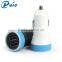 Factory Wholesale 5V 2.4A Micro USB Car Charger 2 Ports USB Car Charger With Micro USB Cable For iphone 6S,ipad