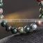 2016 summer new women men natural stone 6mm beads bangle bracelet