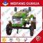 24 hp green color electric start diesel engine farm tractor
