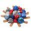 Wood starburst fruit bowl