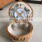 2017 wholesale White wicker picnic basket for sale