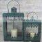 New Lantern Holder Creative 2 Set Antique Metal Iron Garden Large Candle Lantern