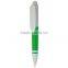 Universal white plastic ball pen with logo printed