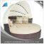 Outdoor Patio Rattan Wicker Sofa Bed Round Retractable Canopy Daybed