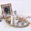 Fashion antique resin oval jewelry mirror tray