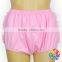 Plus Size Women Ruffle Bloomer Pink Organic Cotton Panties Wholesale Women Underwear