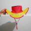 Popular Polyester Material Foldable Cowboy Cap, Cowboy Folding Hat, Fans Foldable Cap