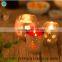 Cylinder shape glass candle jar