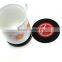 Eco-friendly promotional button shape non-slip silicone cup coasters