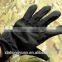black sharkskin shell warm waterproof windproof long military tactical gloves with fleece