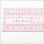Sandwich Line Plastic Fexible Rulers With 5*60cm for Fashion Design