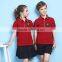 Custom Unisex Summer Red Color Polo School Uniform Shirt