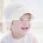 Baby Girls Appliqued Knitted Hats White, Infants&Toddlers Crocheted Hats