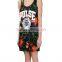sublimation printing dress, full printing dress 2015 new design